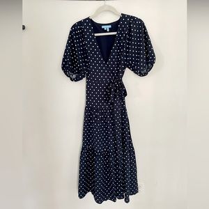 Draper James Priscilla Wrap Dress in Polka Dot